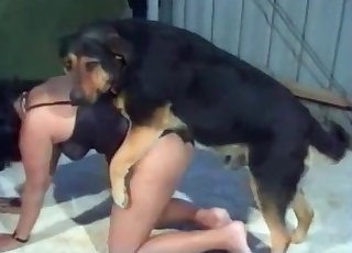 She's gonna get ravaged by a dog